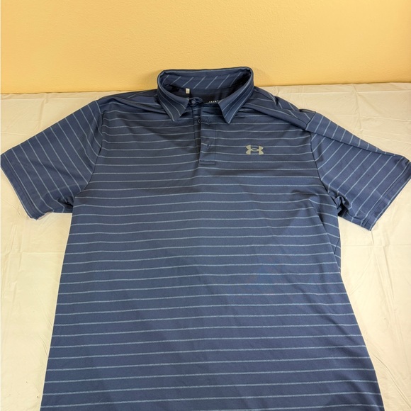 Under Armour Other - Under Armour Men's Navy Striped Polo Shirt